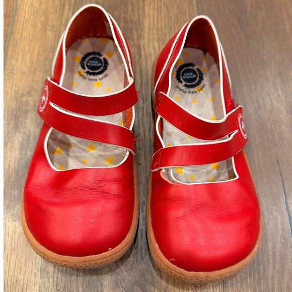 Livie & Luca “Cherry” Red Leather Mary Jane Shoes size 12 - Picture 3 of 6